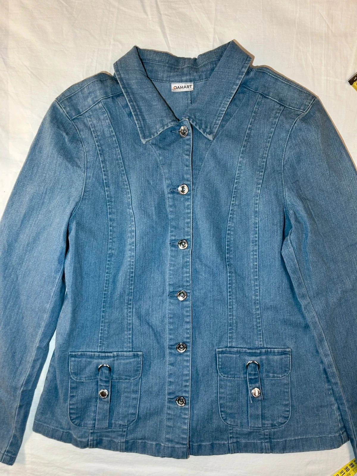 Blauwe denim shirt damart – photo 2